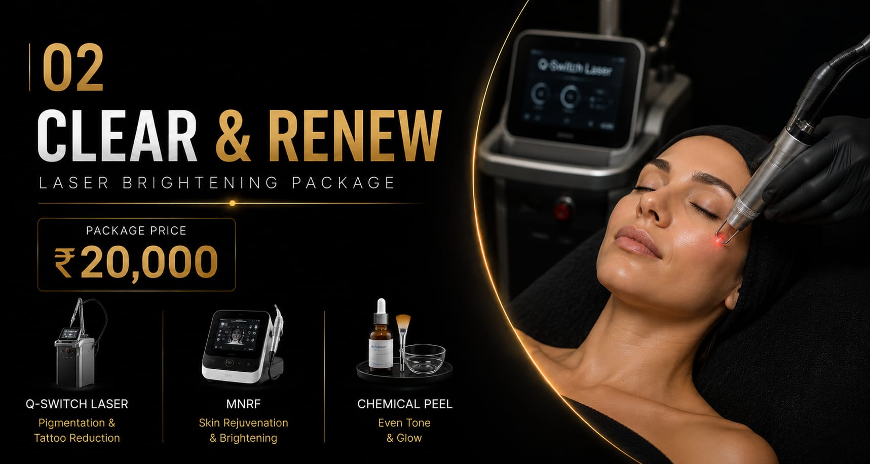 CLAMISS Clear and Renew Laser Brightening Package